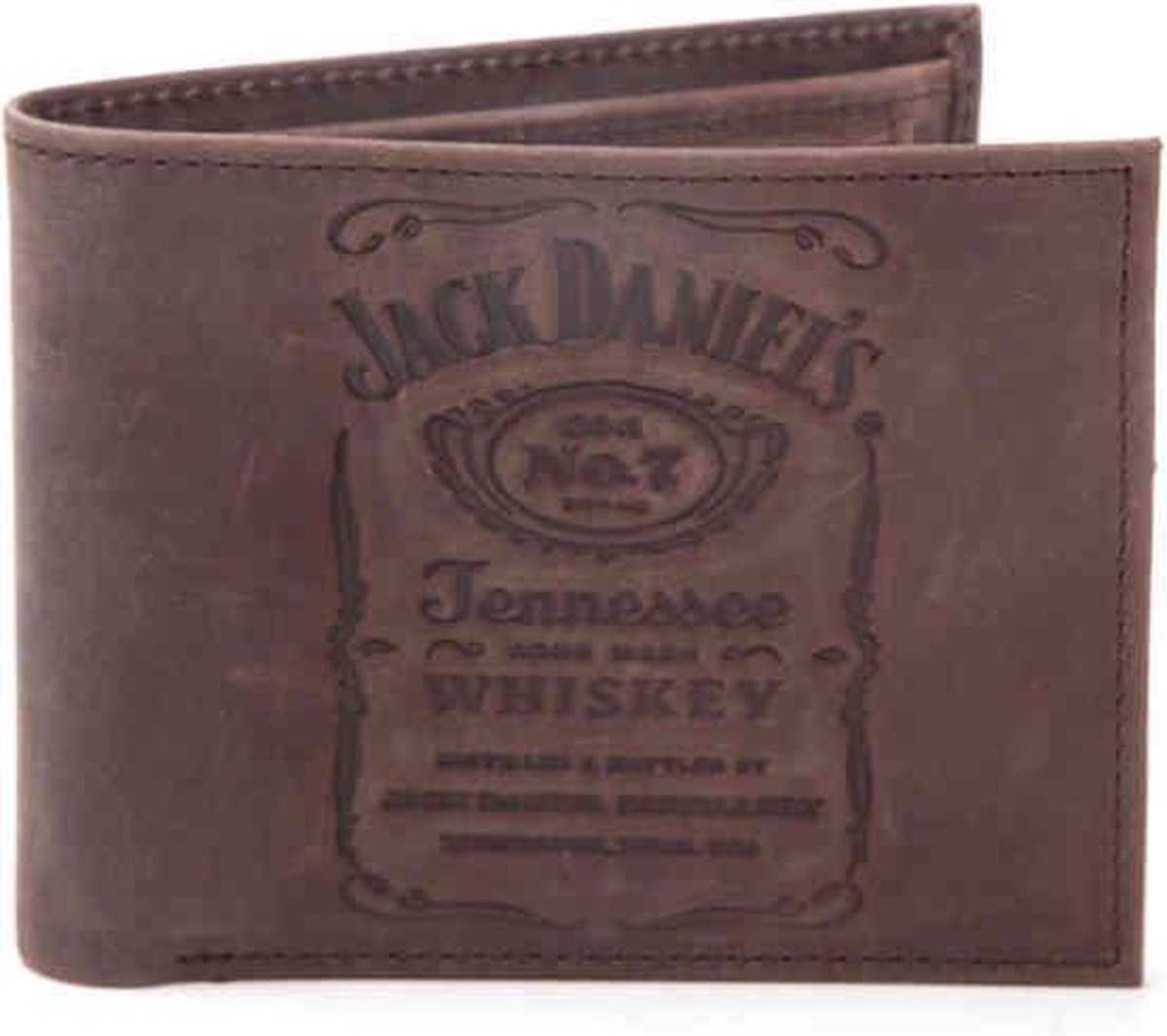 Jack Daniel's - Debossed Logo bifold portemonnee bruin | bol.com
