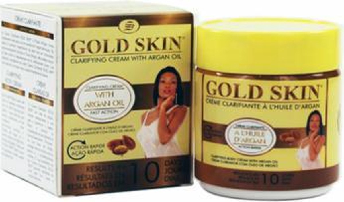 Gold Skin Clarifying Body Cream With Argan Oil 140 ml bol