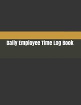 Daily Employee Time Log Book