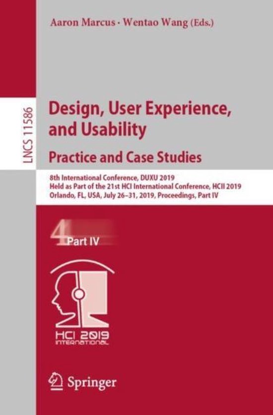 Lecture Notes in Computer Science11586- Design, User Experie ... - cover
