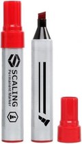 2x Dikke permanent markers/stiften rood