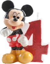 DEKORA - Cijfer 4 Mickey kaars