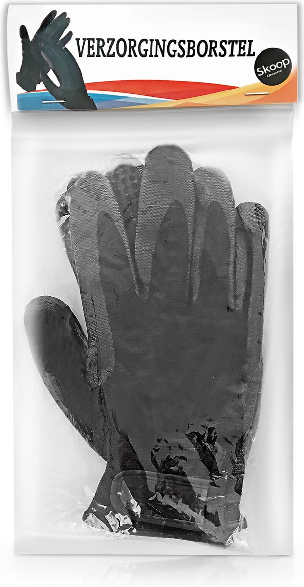 Verzorgingsborstel handschoenen – trim handschoenen zwart – harenborstel  voor huisdier | bol.com