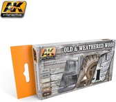 AK Interactive AK563 - Old & Weathered Wood Weathering Set 6 x 17 ml