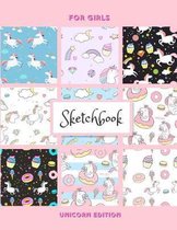 Sketchbook For Girls, Unicorn Edition