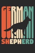 Vintage German Shepherd Notebook - Gift for German Shepherd Lovers - German Shepherd Journal