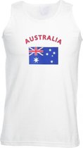 Witte heren tanktop Australie S