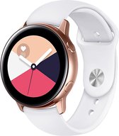 SmartphoneClip® Sportbandje White Small geschikt voor Samsung Galaxy Watch Active