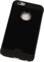 Aluminium Metal Hardcase Apple iPhone 6 Plus Zwart - Back Cover Case Bumper Hoesje