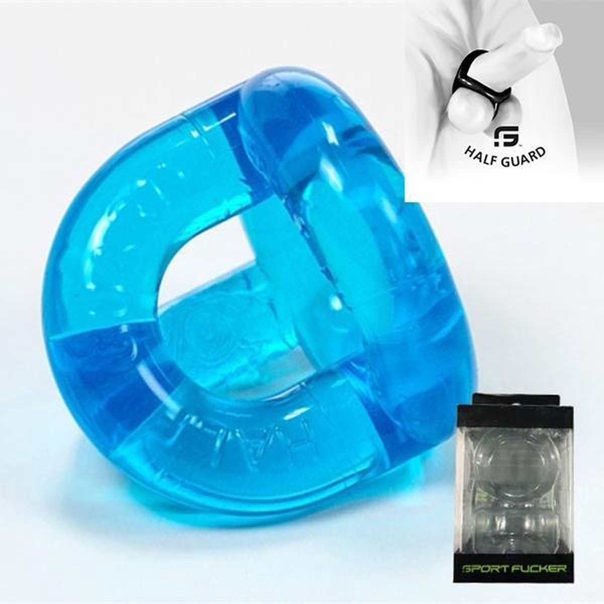 Goedkoopste Sport Fucker - Half Guard Cockring - Ice blauw