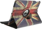 iPad 2, 3, 4 - Vintage design Engelse vlag UK - Smart Book Case hoesje Bookcase Retro Cover