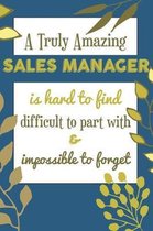 A Truly Amazing SALES MANAGER Is Hard To Find Difficult To Part With & Impossible To Forget