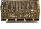 Rustic Rattan Wine & More Holder