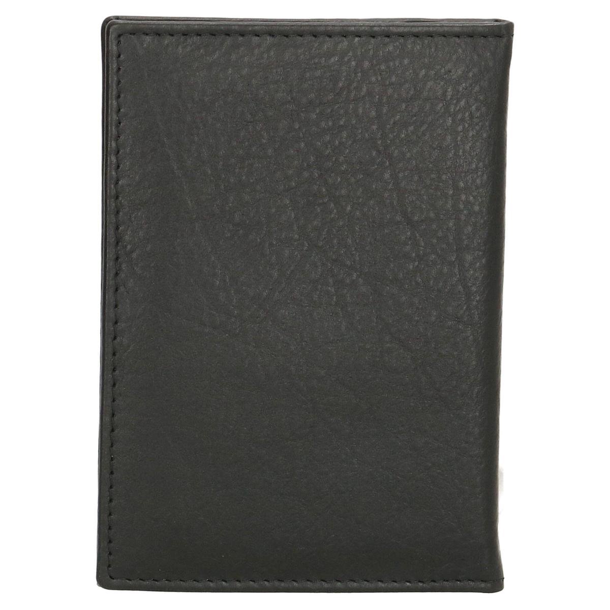 Double D - Leren Creditcardhouder Autopapieren Mapje - Unisex - Zwart