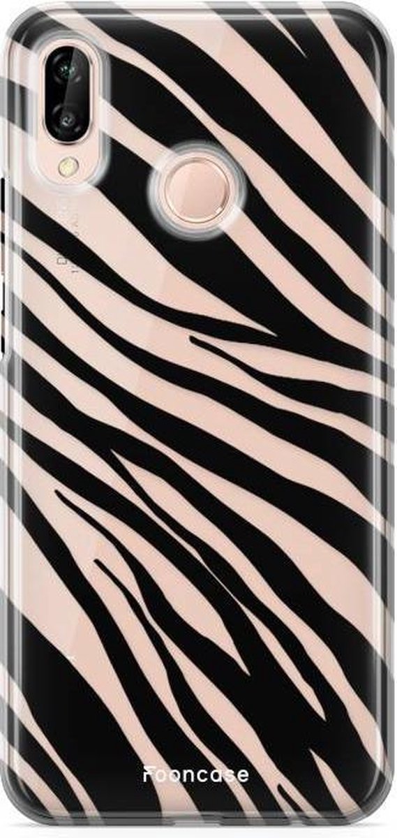 Huawei P20 Lite hoesje TPU Soft Case - Back Cover - Zebra print