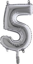 Ballon Grabo - Ballon aluminium - Numéro 5 - Argent - 35cm