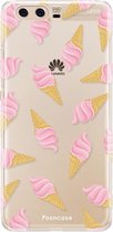 Huawei P10 hoesje TPU Soft Case - Back Cover - Ice Ice Baby / Ijsjes / Roze ijsjes