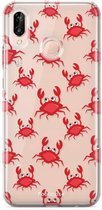 Fooncase Hoesje Geschikt voor Huawei P20 Lite - Shockproof Case - Back Cover / Soft Case - Crabs / Krabbetjes / Krabben