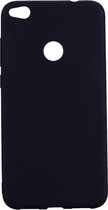 Huawei P8 Lite (2017) Soft TPU beschermings Back Cover hoesje (zwart)