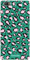 Huawei P8 Lite 2016 hoesje TPU Soft Case - Back Cover - Luipaard / Leopard print / Groen