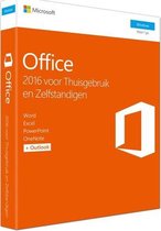 Microsoft Office 2016 Home & Business - Windows - Engels (code in doosje)