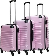 Bol.com Trimix 3 delige ABS Kofferset - Soft Pink aanbieding