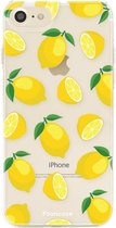 iPhone 8 hoesje TPU Soft Case - Back Cover - Lemons / Citroen / Citroentjes