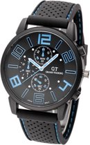 Fako® - Herenhorloge - GT Deluxe - Lichtblauw