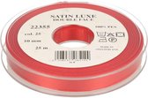 SATIN LUXE [ SATIJN LINT ]  10MM 25M - 0025 ROOD.