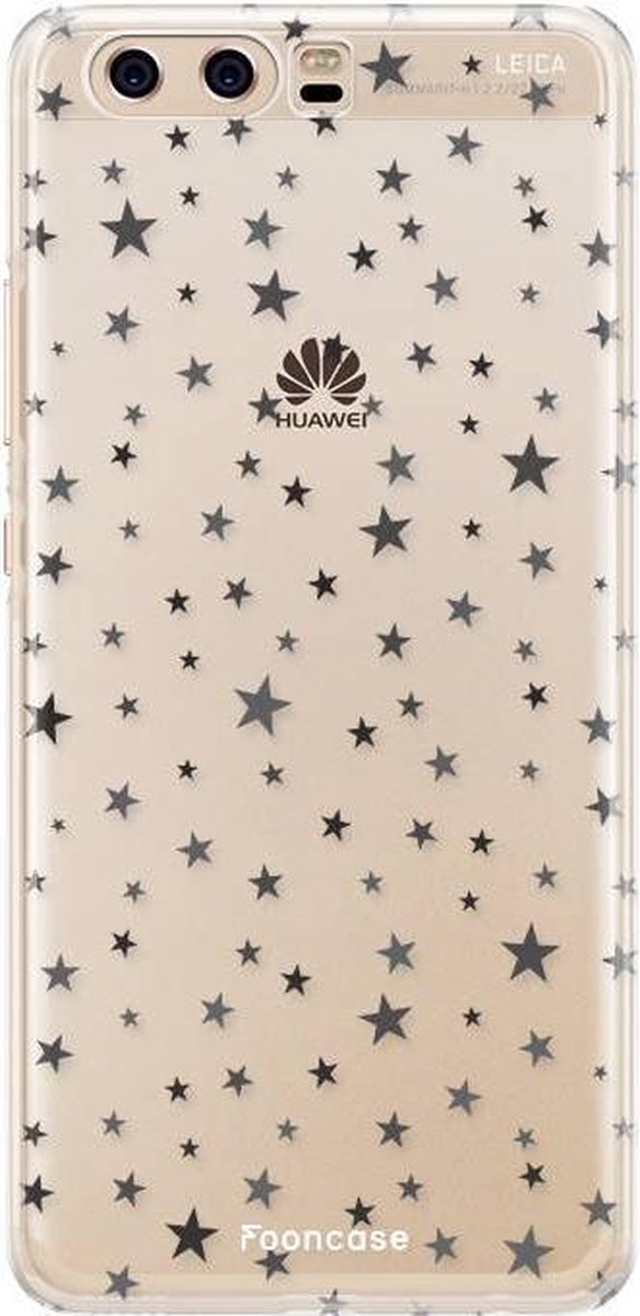 Fooncase Hoesje Geschikt voor Huawei P10 - Shockproof Case - Back Cover / Soft Case - Stars / Sterretjes