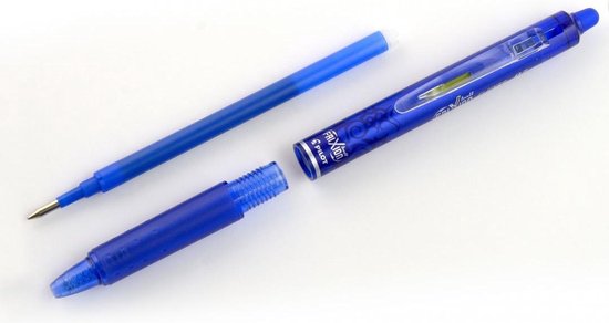 Pilot Frixion ball clicker pen - uitgumbaar - 0,7 mm - nachtblauw - Pilot