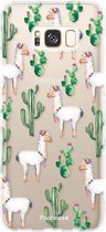 Samsung Galaxy S8 Plus hoesje TPU Soft Case - Back Cover - Alpaca / Lama