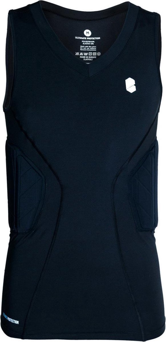 Blindsave Padded Compressie Shirt - zwart - Maat M