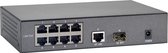LevelOne FGP-1000W90 10-Port Fast Ethernet PoE Switch [1x GE, 9x FE PoE, 82W, 4k MAC, 5.6 GBps]