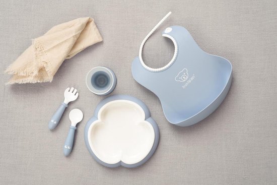 BabyBjörn Baby Serviesset - 5 delig - Pastelblauw van Babybjörn — afbeelding 4