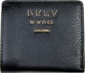 DKNY - Portefeuille à deux volets Whitney - Femme - Noir / Or