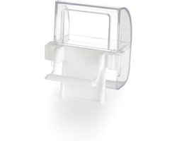 Beeztees Voer- en Drinkbak - Vogel - Transparant/Wit - 2ST