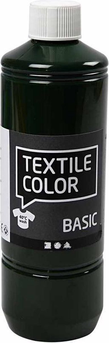 Peinture textile Creotime Textile Color Blanc - 500ml