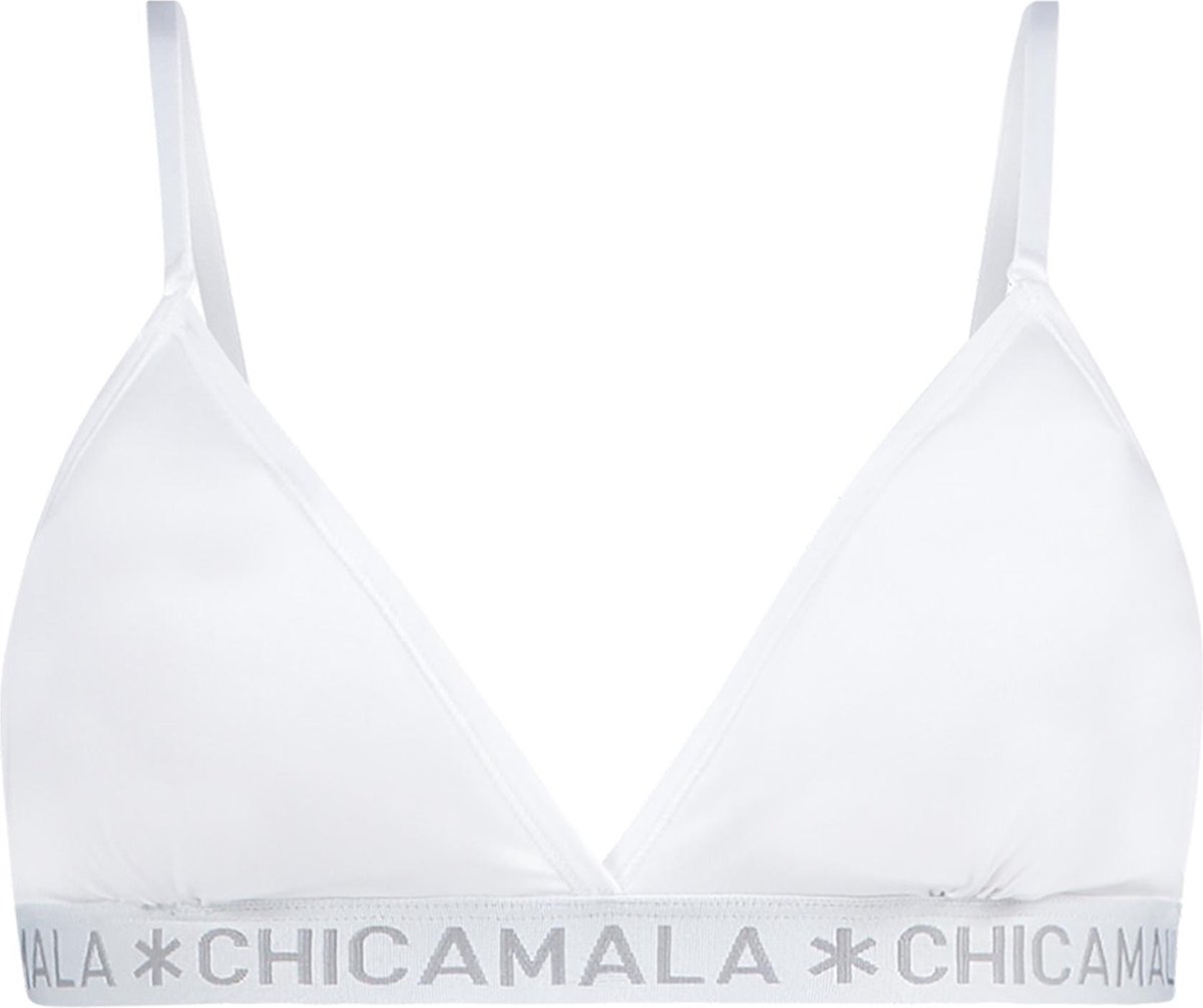 Chicamala dames triangle bralette basic wit - S