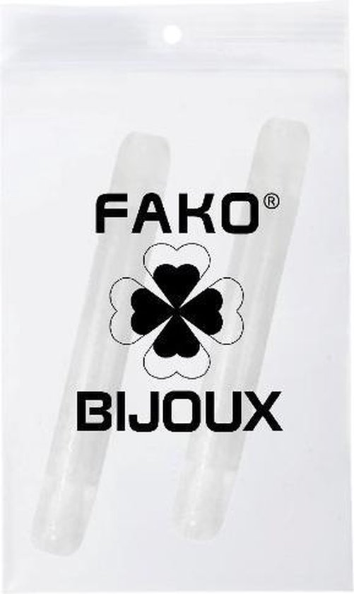 Fako Bijoux® - Anti Slip Pootjes Bril - Anti-slip Oorstrips - Brilpootje Verdikker - Brilbevestiger - Siliconen - Transparant - Fako Bijoux®