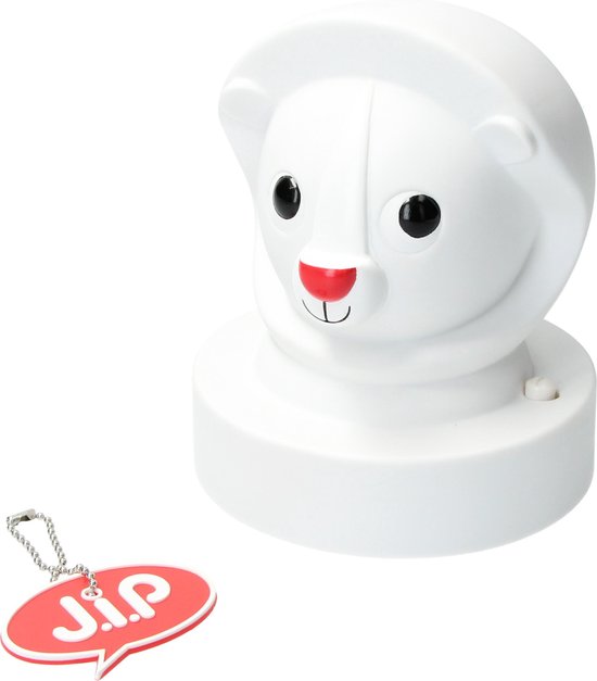 Jip Animal Lamp Lion - Veilleuse pour enfants 15cm - Eclairage de nuit Garçons et Filles - Blanc