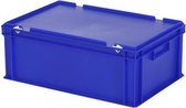 Boîte de rangement / caisse empilable - Polypropylène - 43,3 litres - Bleu