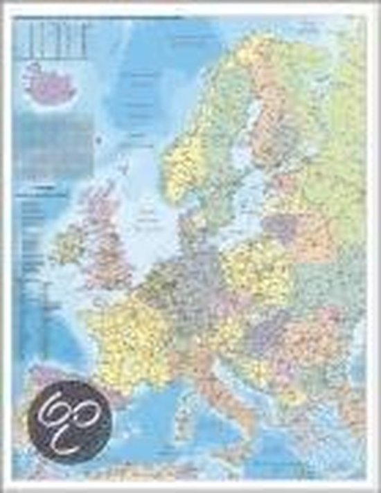 Europa Organisationskarte 1 : 3 600 000. Wandkarte Großform ... - cover