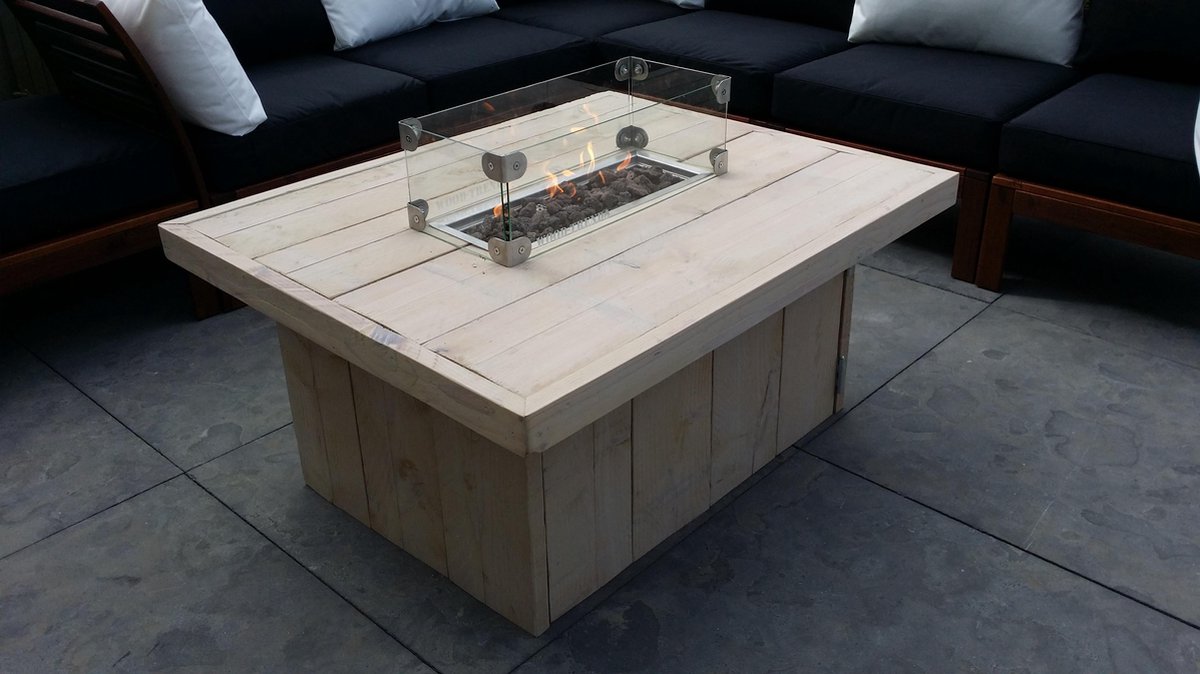 Vuurtafel Tree Gebruikt Steigerhout 80x120x50