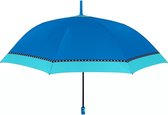 Perletti Paraplu Gekleurde Rand Automatisch 96 Cm Blauw