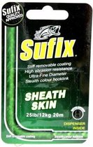 Sufix sheath skin hooklink groen | 20 M | gevlochten lijn