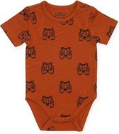 Jollein Tiger Romper korte mouw 62/68 rust