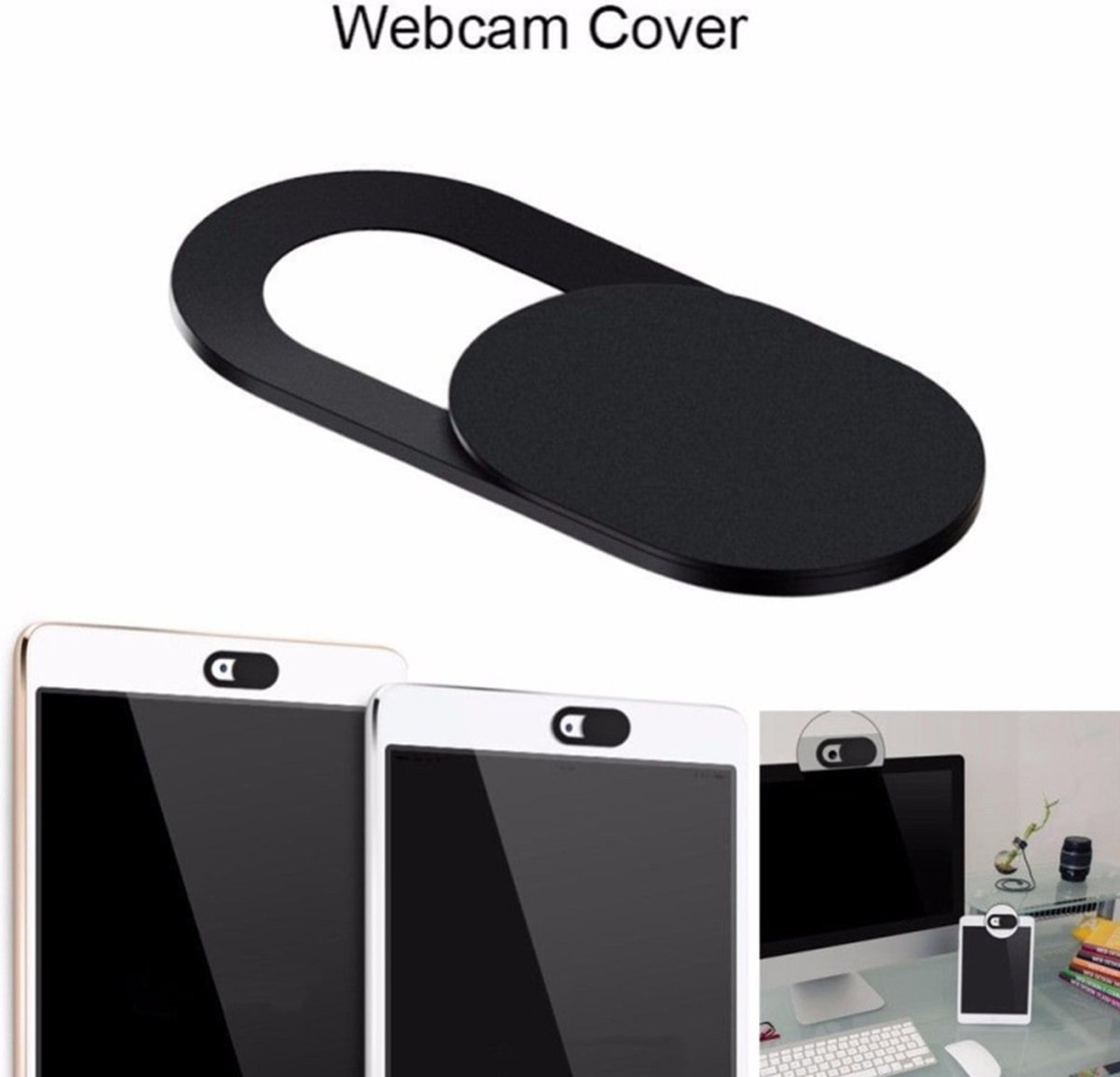 Universele Webcam Cover - Geschikt voor Smartphones/Macbook/Ipad - Privacy Protection Slider - Ultra-thin - 6 PACK / Stuks