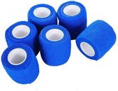4 rollen zelfklevende elastische bandage tape blauw