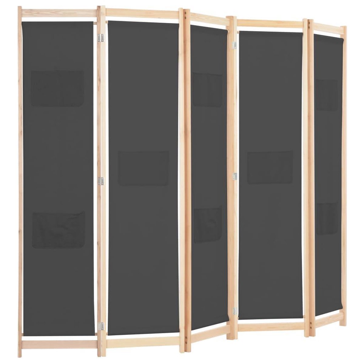 VidaLife Kamerscherm met 3 panelen 120x170x4 cm stof crème
